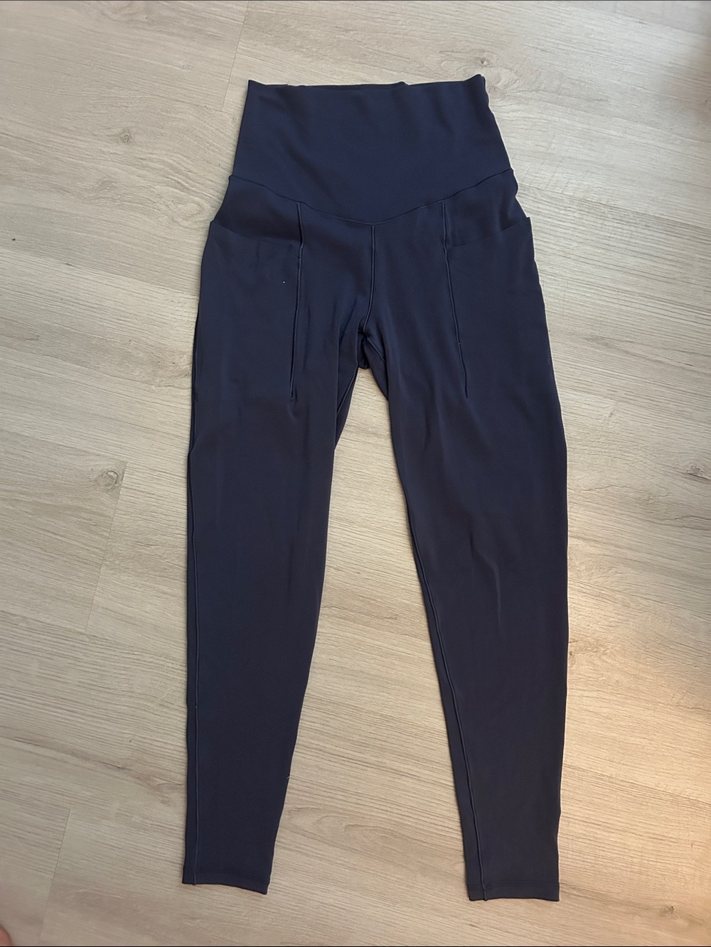 aerie High-Rise Navy Leggings with Side Pockets